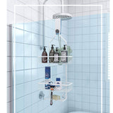 Chrome Bathroom Shower Caddy & Organizer and Bathroom Rack