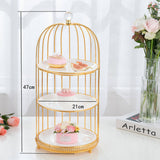 Nordic Style Bird Cage Dessert Serving Trays