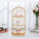 Nordic Style Bird Cage Dessert Serving Trays