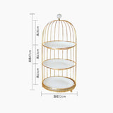 Nordic Style Bird Cage Dessert Serving Trays