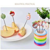 Cartoon Shape Stainless Steel Fruit Fork 08 pcs set