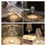 LED Crystal Diamond Table Lamp