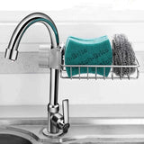 Dazzling Stainless Steel Kitchen Sink Faucet Rack Single Layer