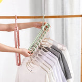 Multi-port Support Circle Clothes Hanger Multifunction Plastic Scarf Clothes Hangers Drying Rack