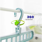 Multi-port Support Circle Clothes Hanger Multifunction Plastic Scarf Clothes Hangers Drying Rack