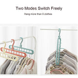 Multi-port Support Circle Clothes Hanger Multifunction Plastic Scarf Clothes Hangers Drying Rack