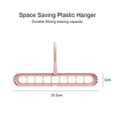 Multi-port Support Circle Clothes Hanger Multifunction Plastic Scarf Clothes Hangers Drying Rack