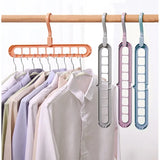 Multi-port Support Circle Clothes Hanger Multifunction Plastic Scarf Clothes Hangers Drying Rack