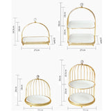 Nordic Style Bird Cage Dessert Serving Trays