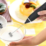 Electric Milk Frother Portable Egg Beater/Coffee Beater USB Rechargeable Handheld Coffee Blender Milk Shaker Mixer Foamer Food Blender