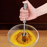 Stainless Steel Miracle Whisk- Rubber Handle